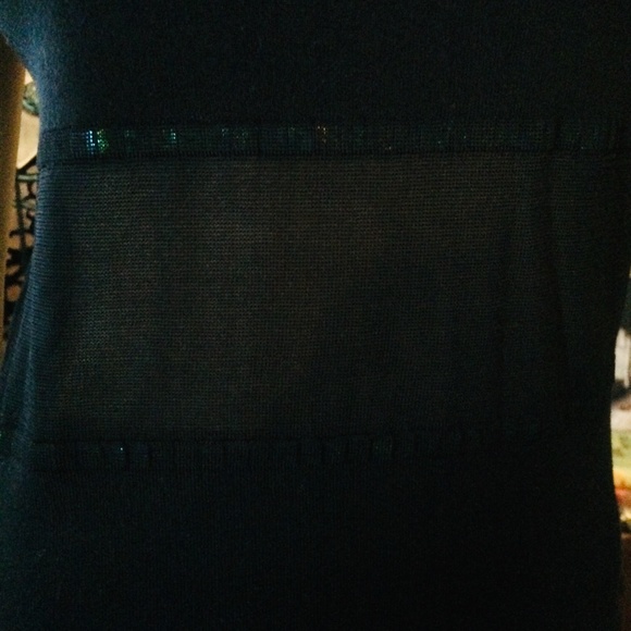 bebe Silk Top, Black , Size Large - Picture 4 of 8